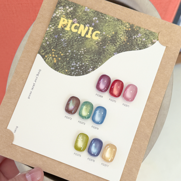 [ Pre-Order ] F Gel Picnic Water Droplet Collection- 9 color Magnetic set