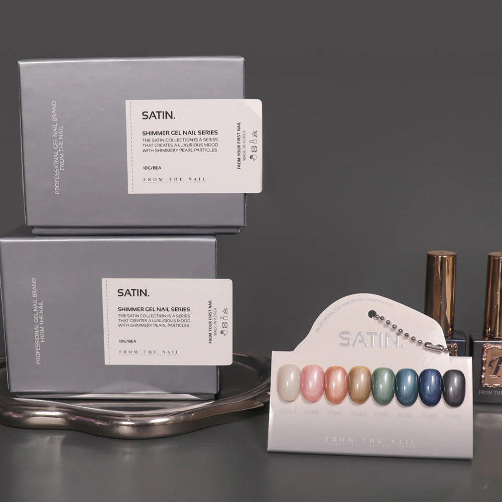 [ Pre-Order ] F Gel Satin Collection - 8 Glitter Color Set