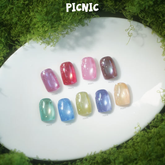 [ Pre-Order ] F Gel Picnic Water Droplet Collection- 9 color Magnetic set
