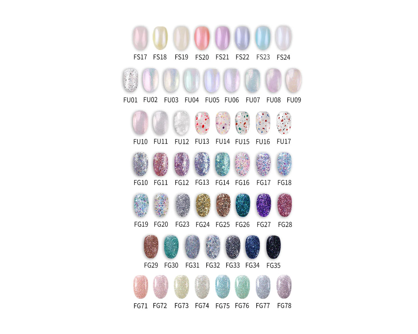 [ Pre-Order ] F Gel 322 Color Full Set