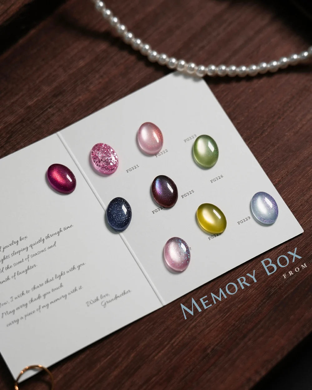 [ Pre-Order ] F gel Memory Box Collection - 9 color Magnetic Glitter set