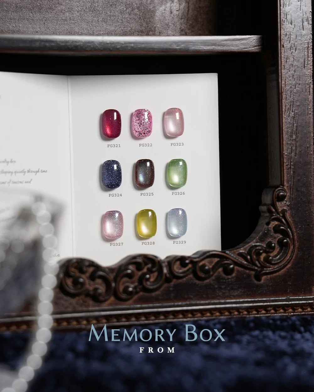 [ Pre-Order ] F gel Memory Box Collection - 9 color Magnetic Glitter set