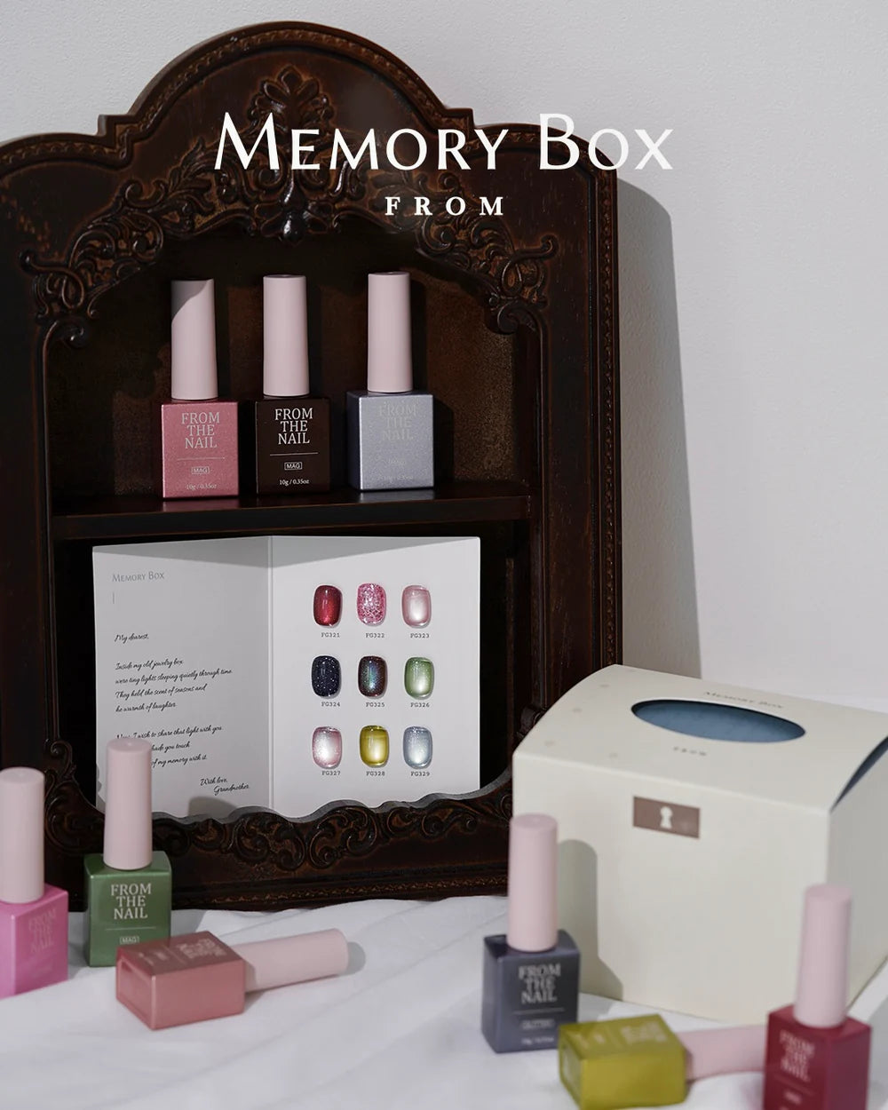 [ Pre-Order ] F gel Memory Box Collection - 9 color Magnetic Glitter set