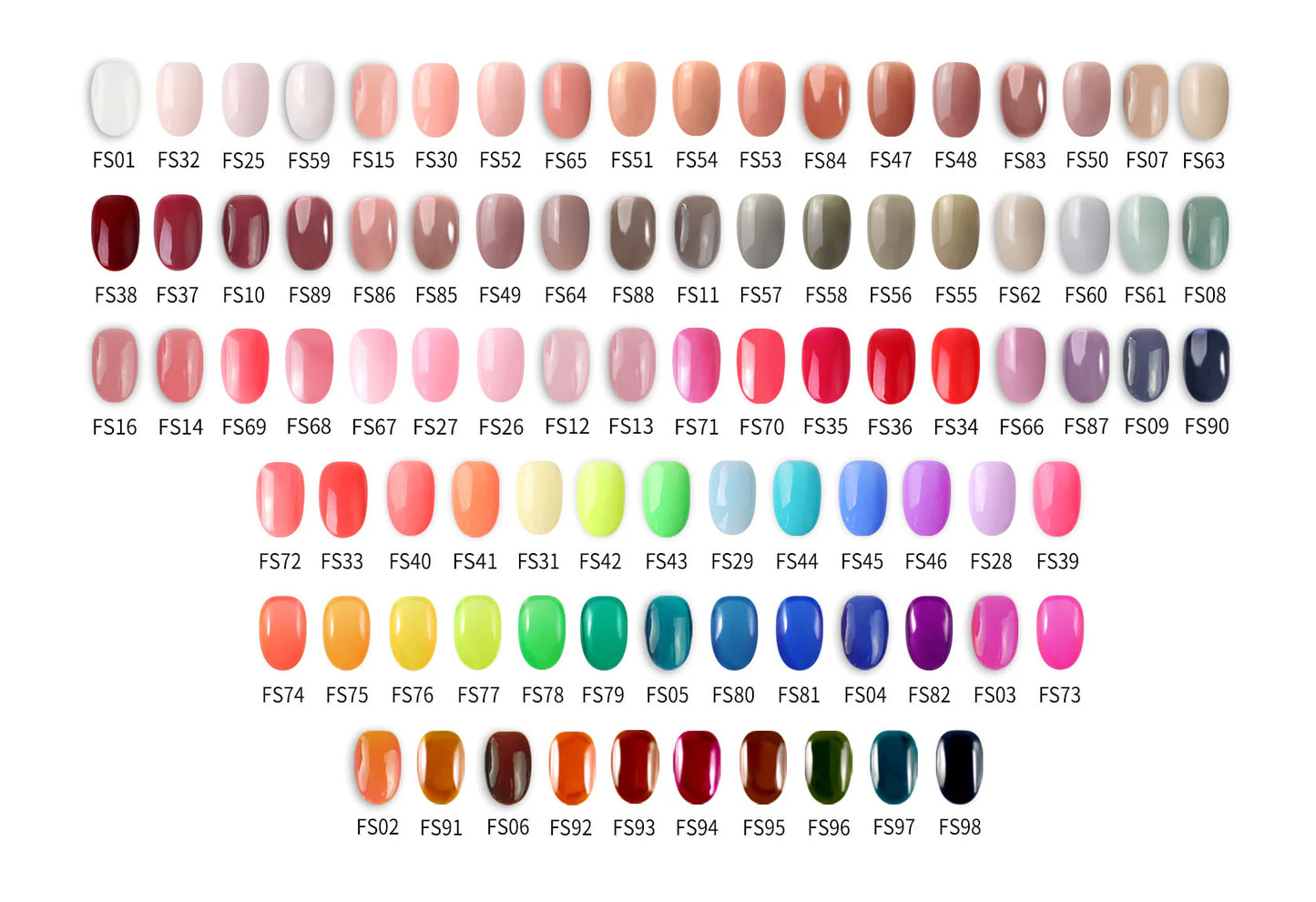 [ Pre-Order ] F Gel 322 Color Full Set