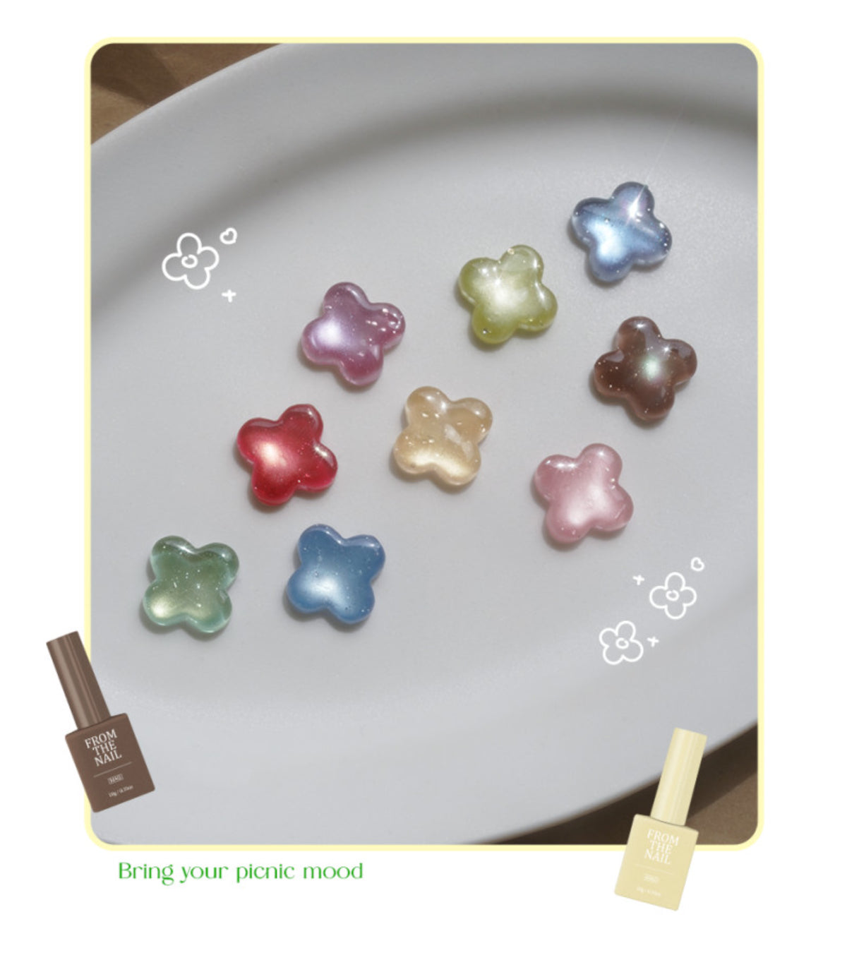 [ Pre-Order ] F Gel Picnic Water Droplet Collection- 9 color Magnetic set