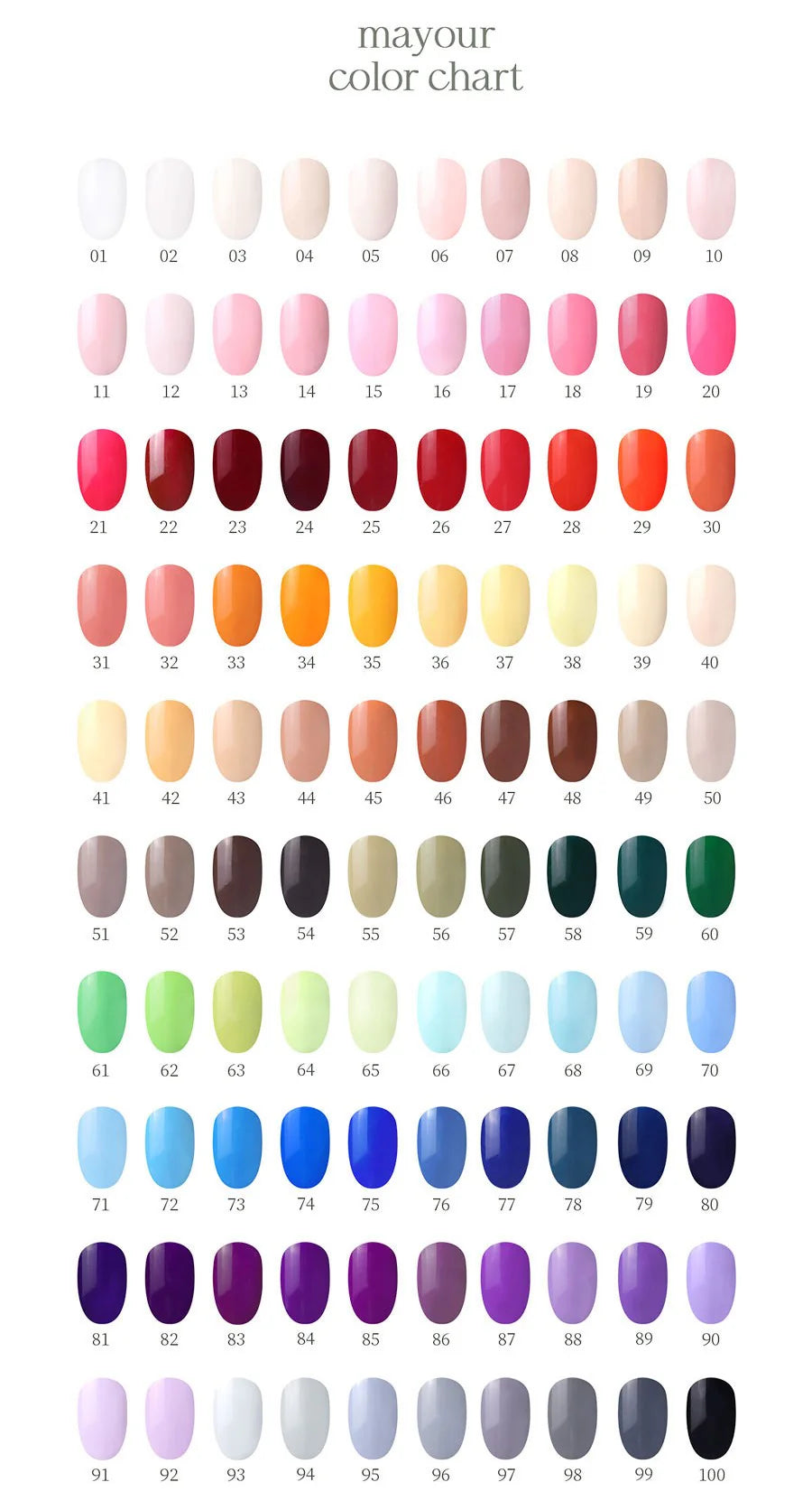 [ Pre-Order ] Mayour 100 Color Set