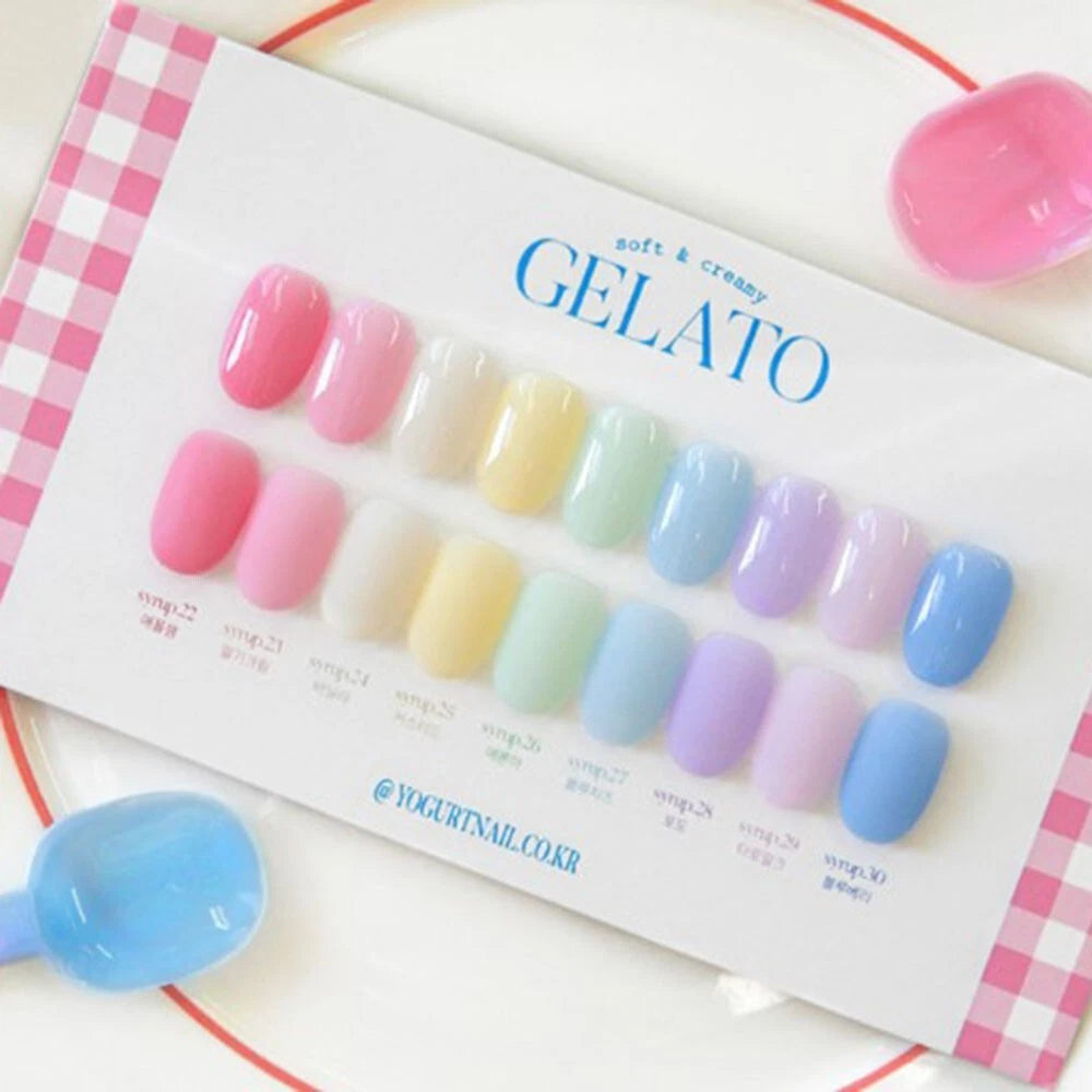 [ Pre-Order ] Yogurt Nail Syrup Gel 50 Colors Set