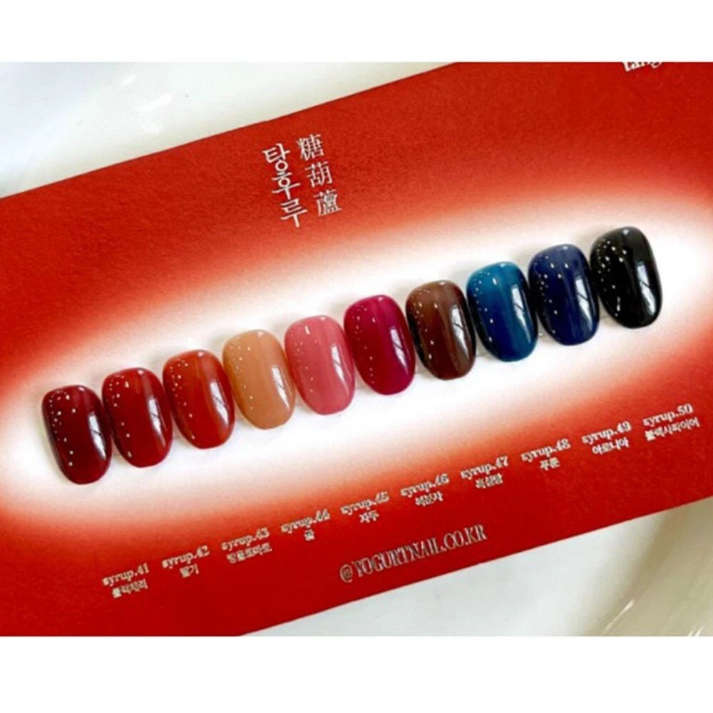 [ Pre-Order ] Yogurt Nail Syrup Gel 50 Colors Set