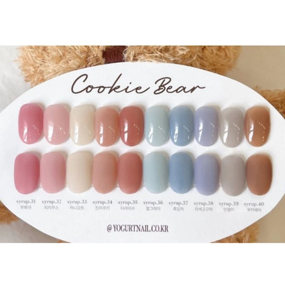 [ Pre-Order ] Yogurt Nail Syrup Gel 50 Colors Set